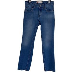 Levi’s 511 Slim Boys Blue Washed Jean Denim Pants Size 16 5-Pocket Red Tab West